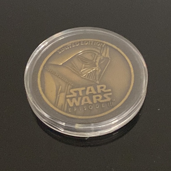 Star Wars Episode 3 Limited Edition Coin, 2", 2005 LFL, In Case, Darth Vader - Picture 5 of 6